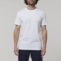 Front view of Hard Yakka Short Sleeve Core Tee in White