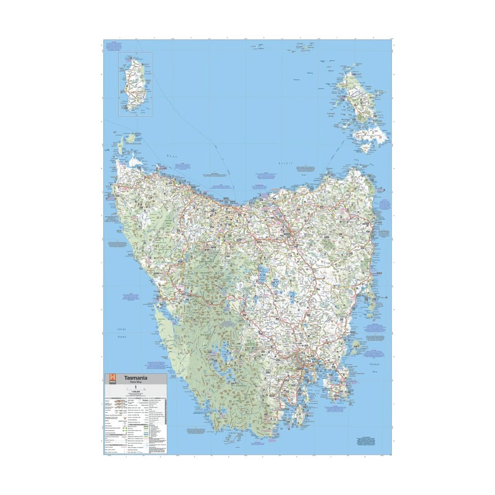 Hema Tasmania State Map