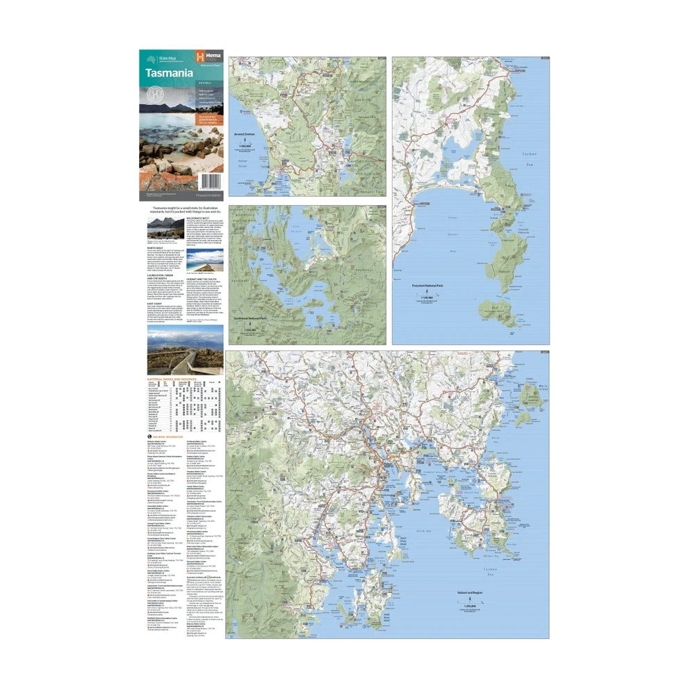 Hema Tasmania State Map