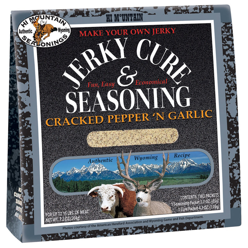 Hi Mountain Jerky Cure And Seasoning Cracked Pepper And Garlic