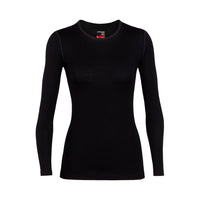 Icebreaker Women's 260 Tech Long Sleeve Crew Neck Thermal Top in Black