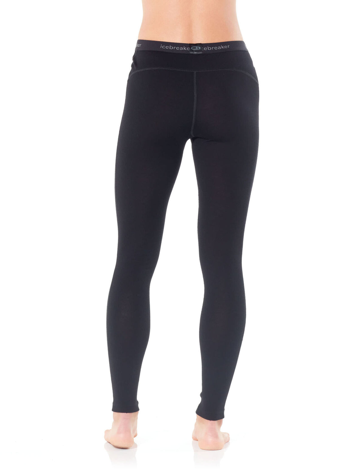Back view of Icebreaker Women's 260 Tech Merino Leggings worn by model