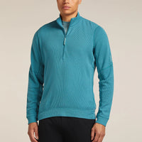Icebreaker Mens Merino 260 Waffle Knit Wander Long Sleeve Half Zip