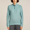 Icebreaker Womens Merino 260 Waffle Knit Wander Long Sleeve Half Zip