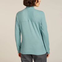 Icebreaker Womens Merino 260 Waffle Knit Wander Long Sleeve Half Zip