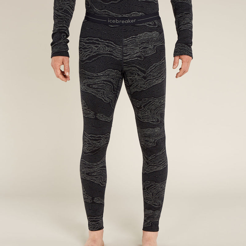Icebreaker Mens Merino 260 Vertex Leggings Snow Guide