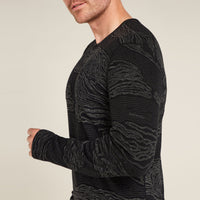 Icebreaker Mens Merino 260 Vertex Long Sleeve Crewe Snow Guide