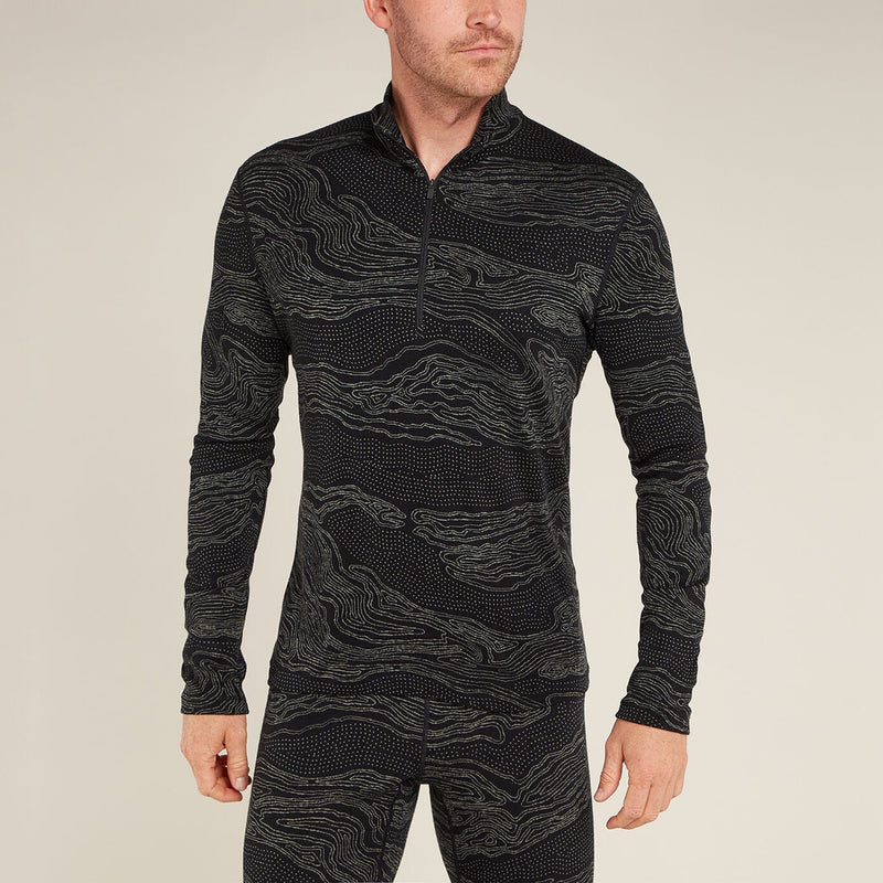 Icebreaker Mens Merino 260 Vertex LS Half Zip Snow Guide