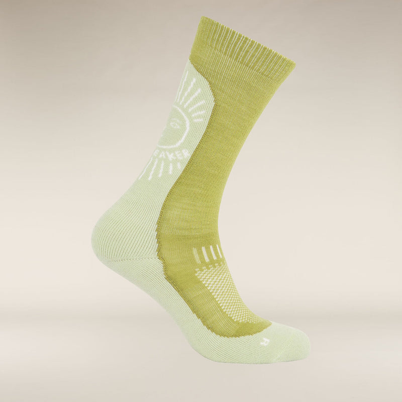 Icebreaker Mens Merino Hike+ Light Crew IB Solar Socks