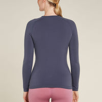 Icebreaker Womens Merino Blend 260 ZoneKnit Seamless Long Sleeve Crewe