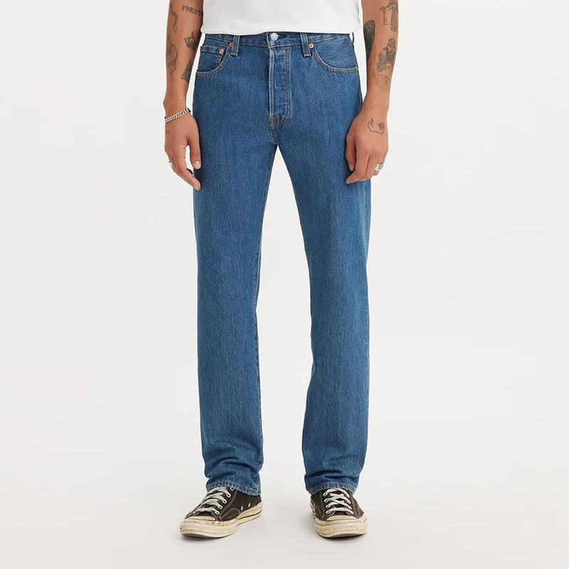 Levi`s 501 Mens Original Fit Jeans (Medium Stonewash)