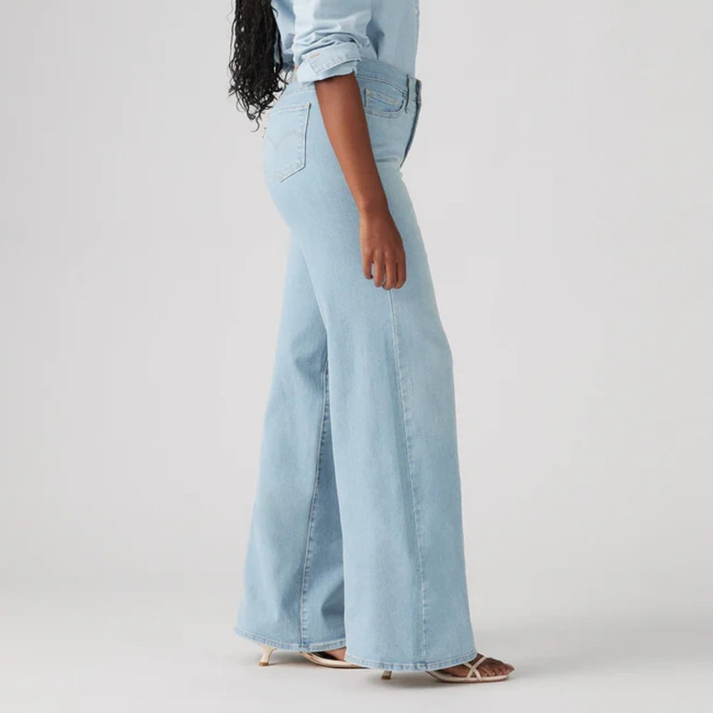 Levi's Womens 318 Shaping Wide Leg Jeans (Tall Glass of Water)
