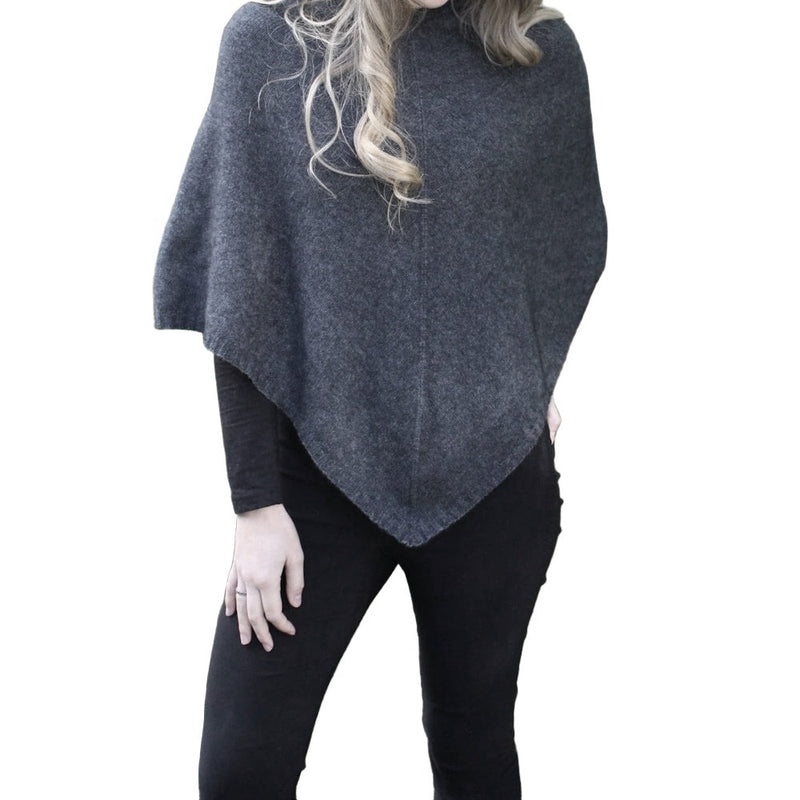 Lothlorian Womens Possum Merino Plain Poncho