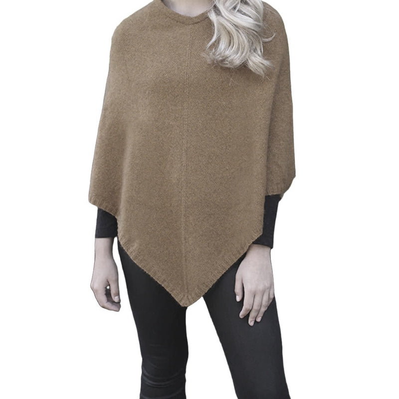 Lothlorian Womens Possum Merino Plain Poncho