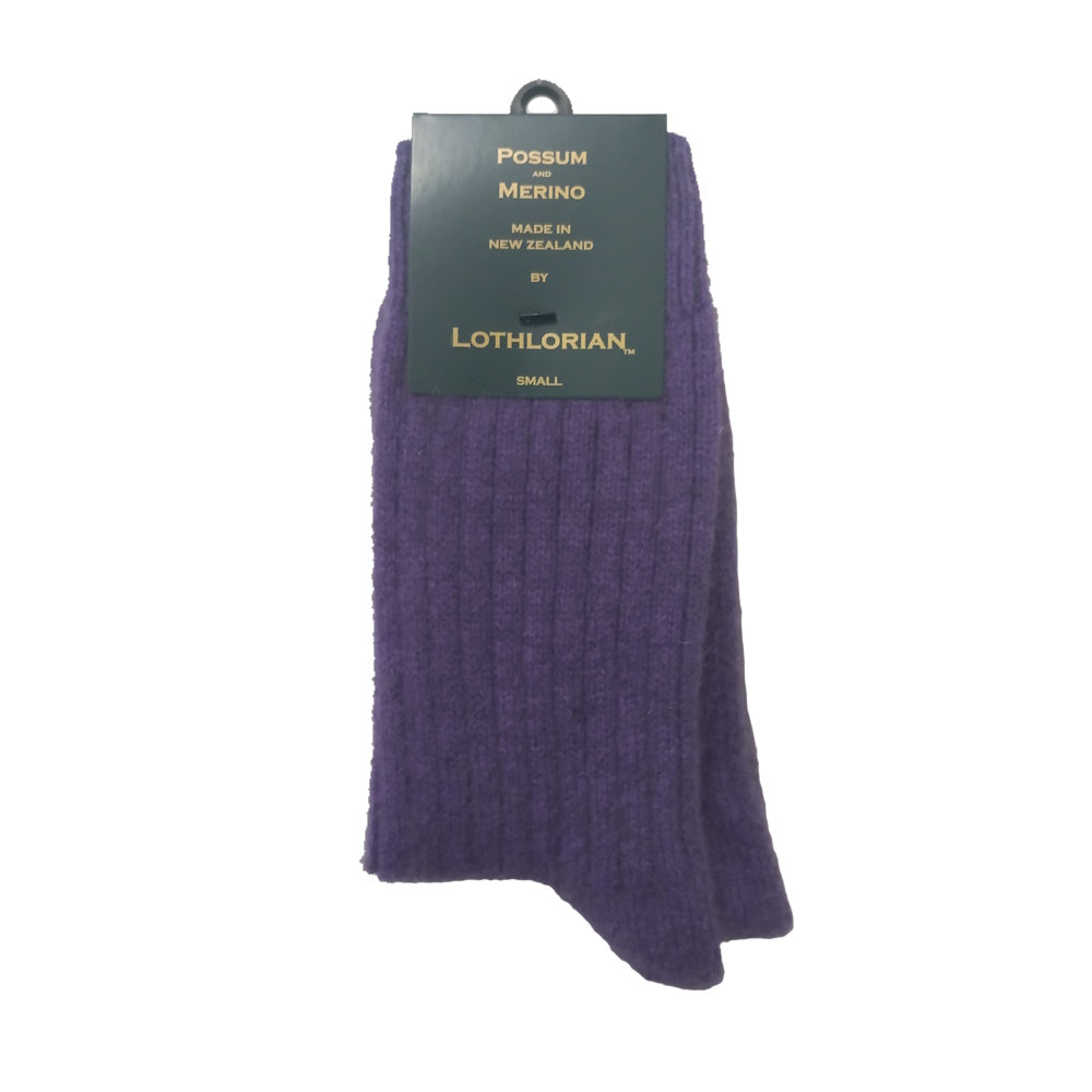 Lothlorian 9902 Possum Merino Casual Rib Socks