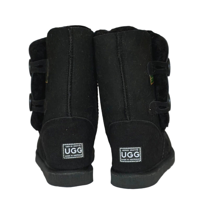 Merino Craft Short Two Button Ugg Boots