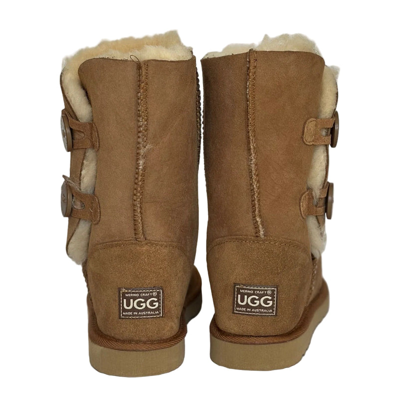 Merino Craft Short Two Button Ugg Boots