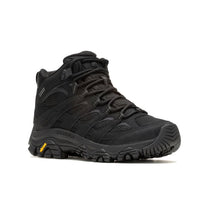 Merrell Womens MOAB 3 Synthetic Mid Gore-Tex Boot (Black/Black)