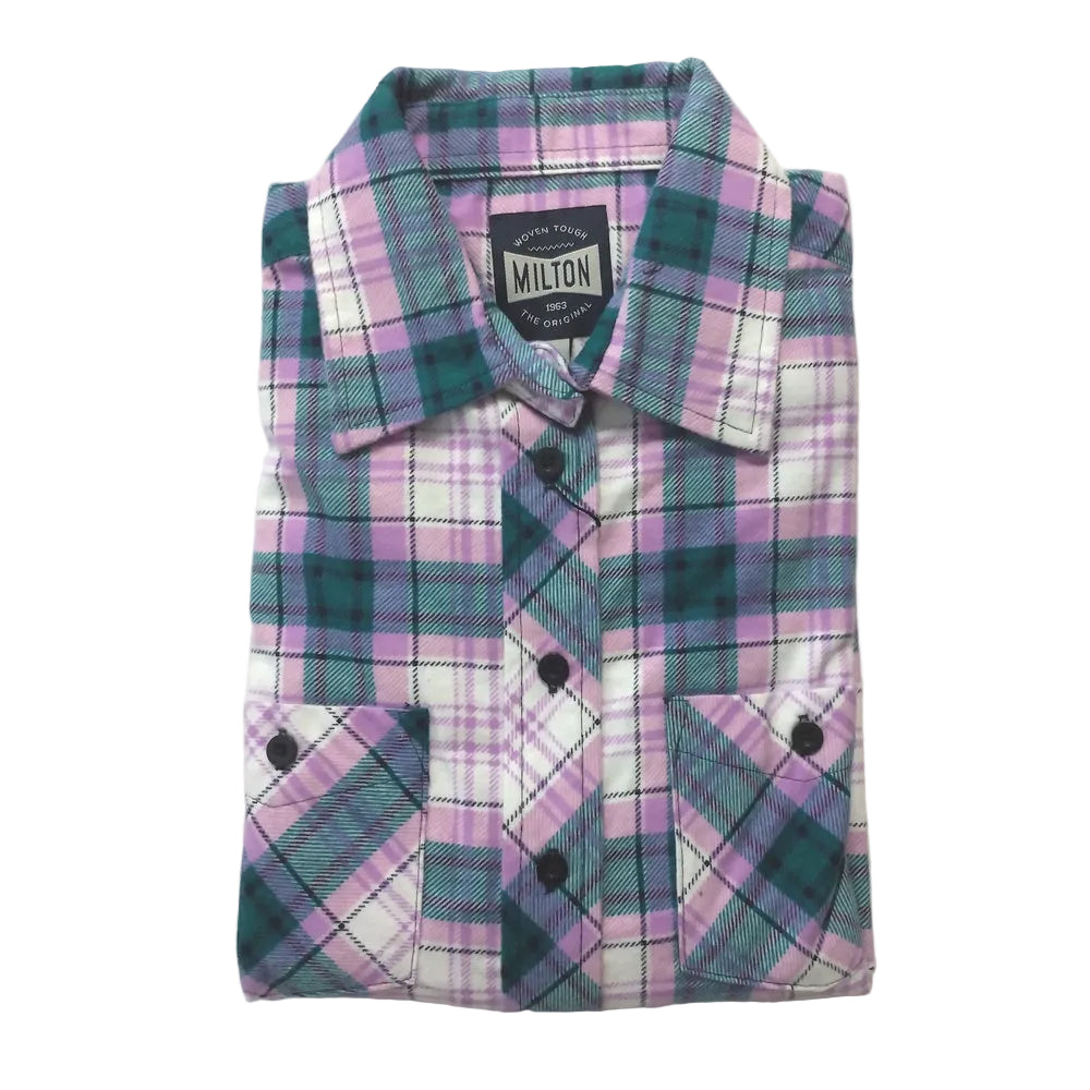 Milton Womens Full Button Flannelette Shirt