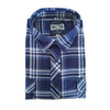 Milton Mens Half Button Flannelette Shirt