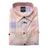 Milton Womens Full Button Flannelette Shirt in Blush