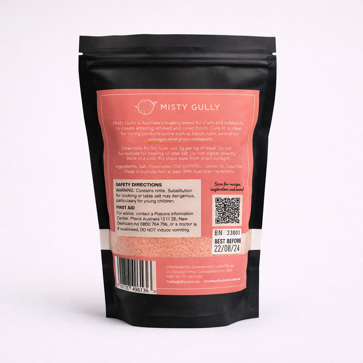 Misty Gully Cure #1 6.25% - 500G (Bacon, Ham etc)