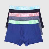 Tradie Mens 3 Pack Fitted Trunks