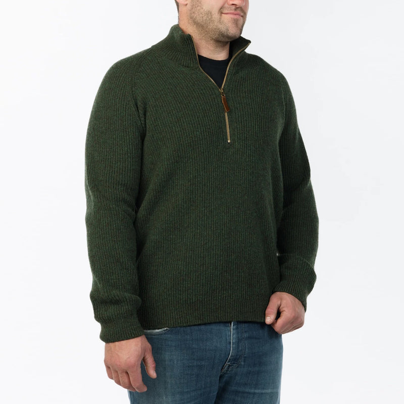 MKM Mens Half Zip and Collar Jumper