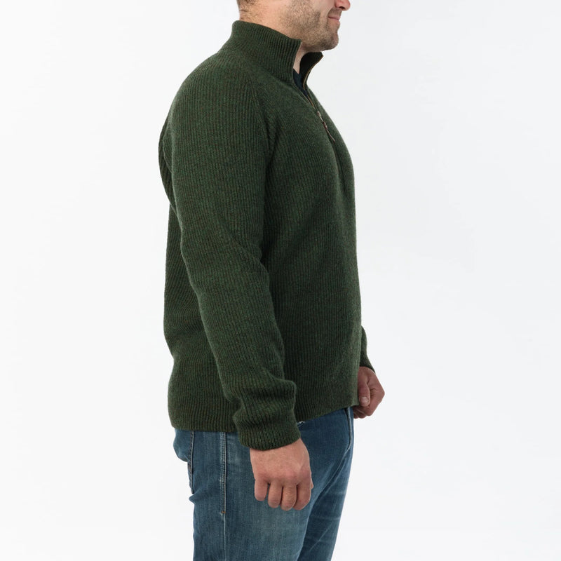 MKM Mens Half Zip and Collar Jumper