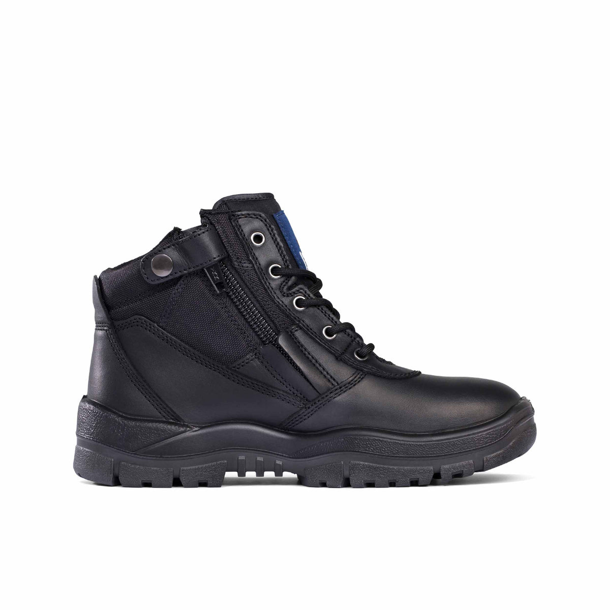 Zip side of Mongrel 261 Zipsider Safety Boot