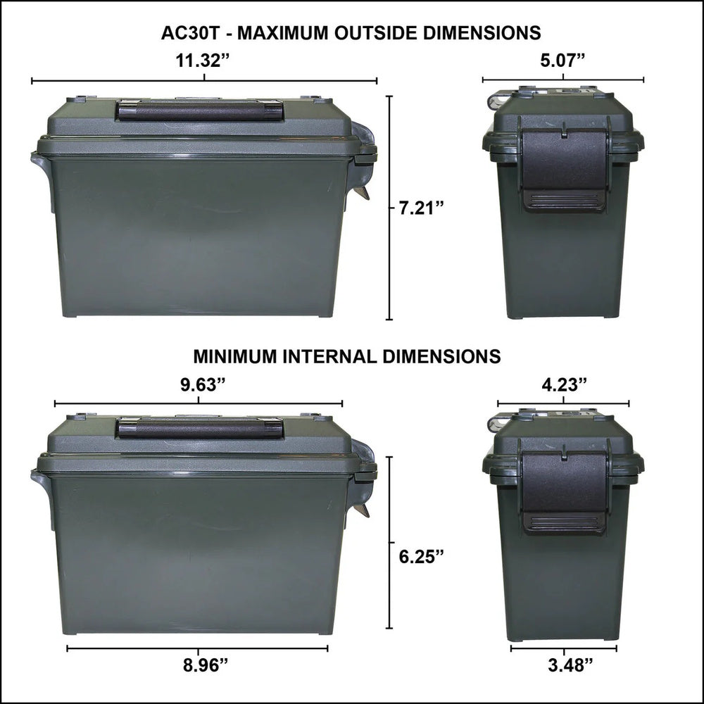 MTM 30 Cal Tall Ammo Can (Forest Green)