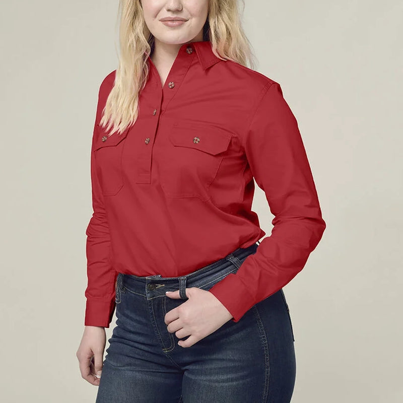 Mustang Womens Signature Closed Front Long Sleeve Shirt