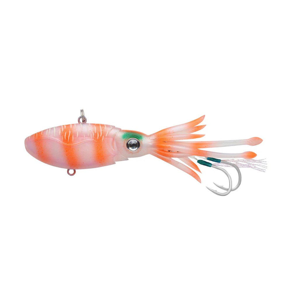 Nomad Squidtrex 130mm Vibe Lure Orange Tiger