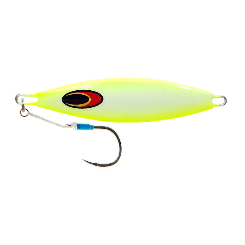 Nomad The Buffalo 80g Jig Lure Chartreuse White Glow