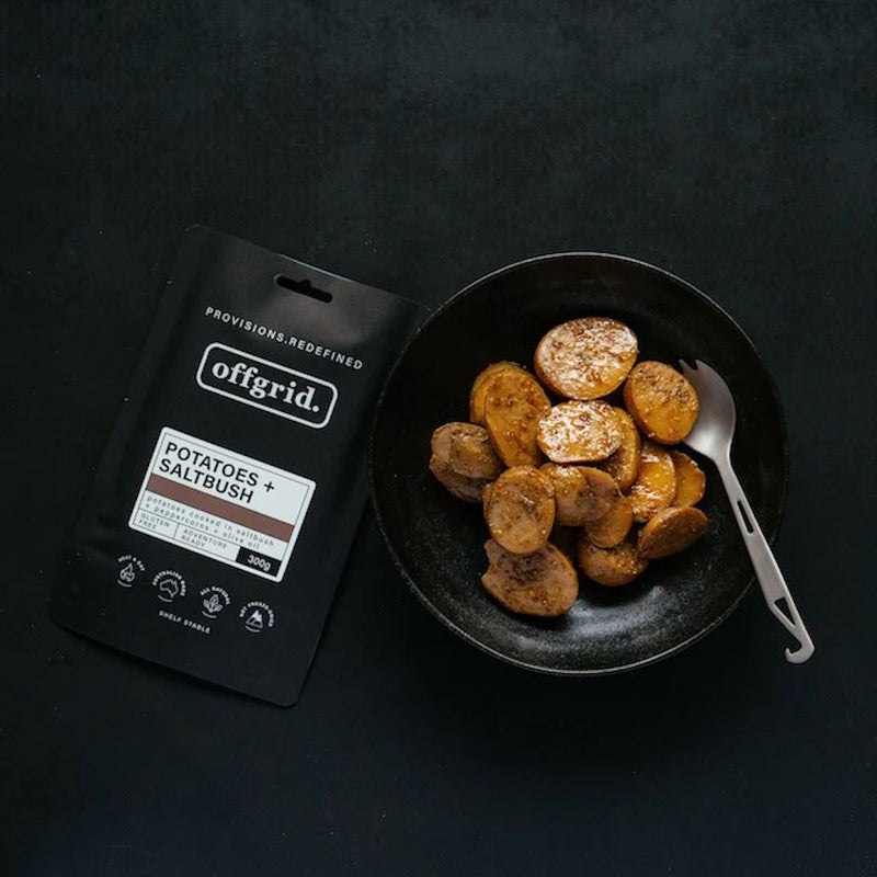 Offgrid Saltbush Potatoes in bowl