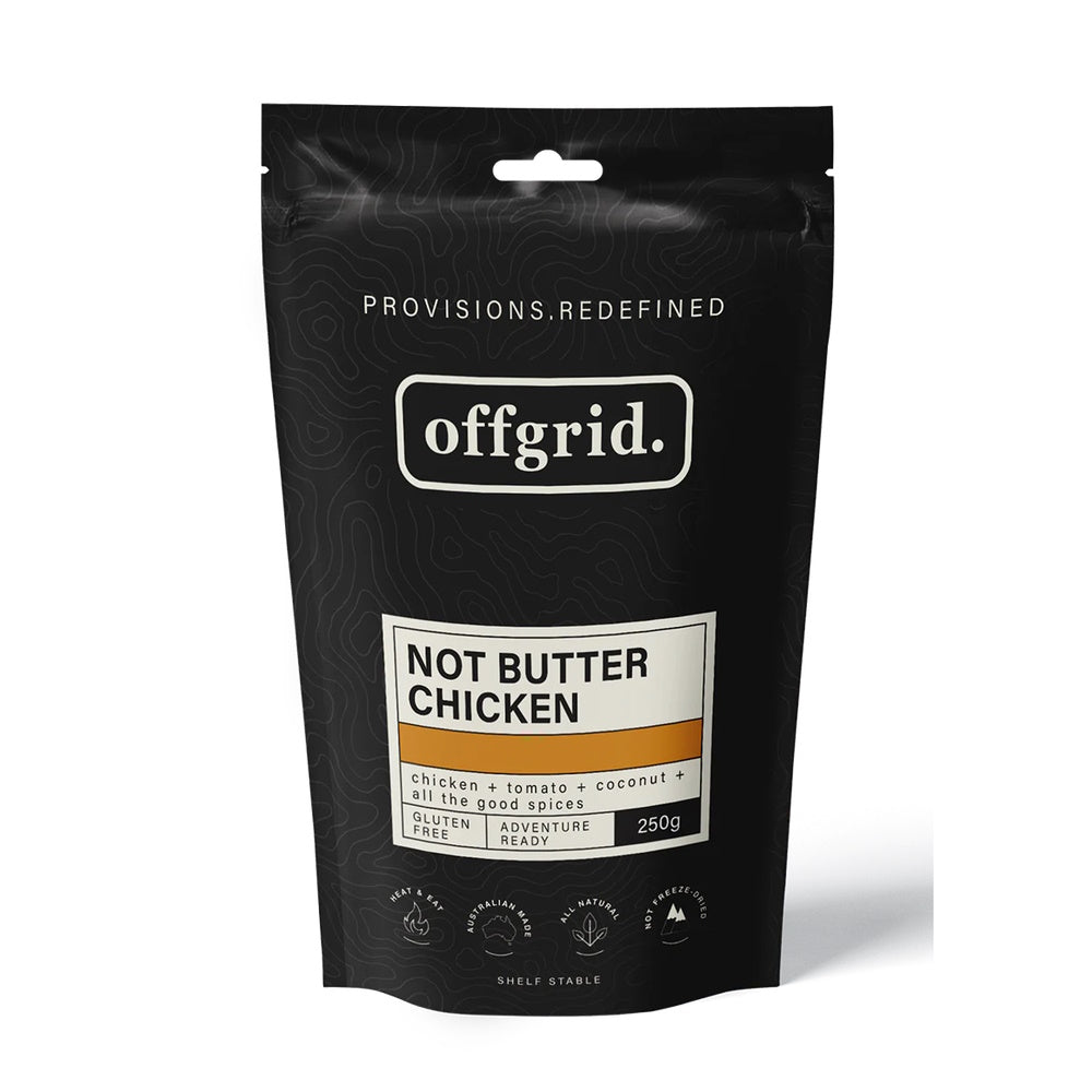 Front of Offgrid Not Butter Chicken Packet