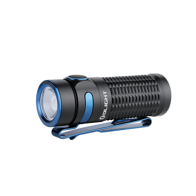 Lens end of Olight Baton 3 Rechargeable 1200 Lumens Torch