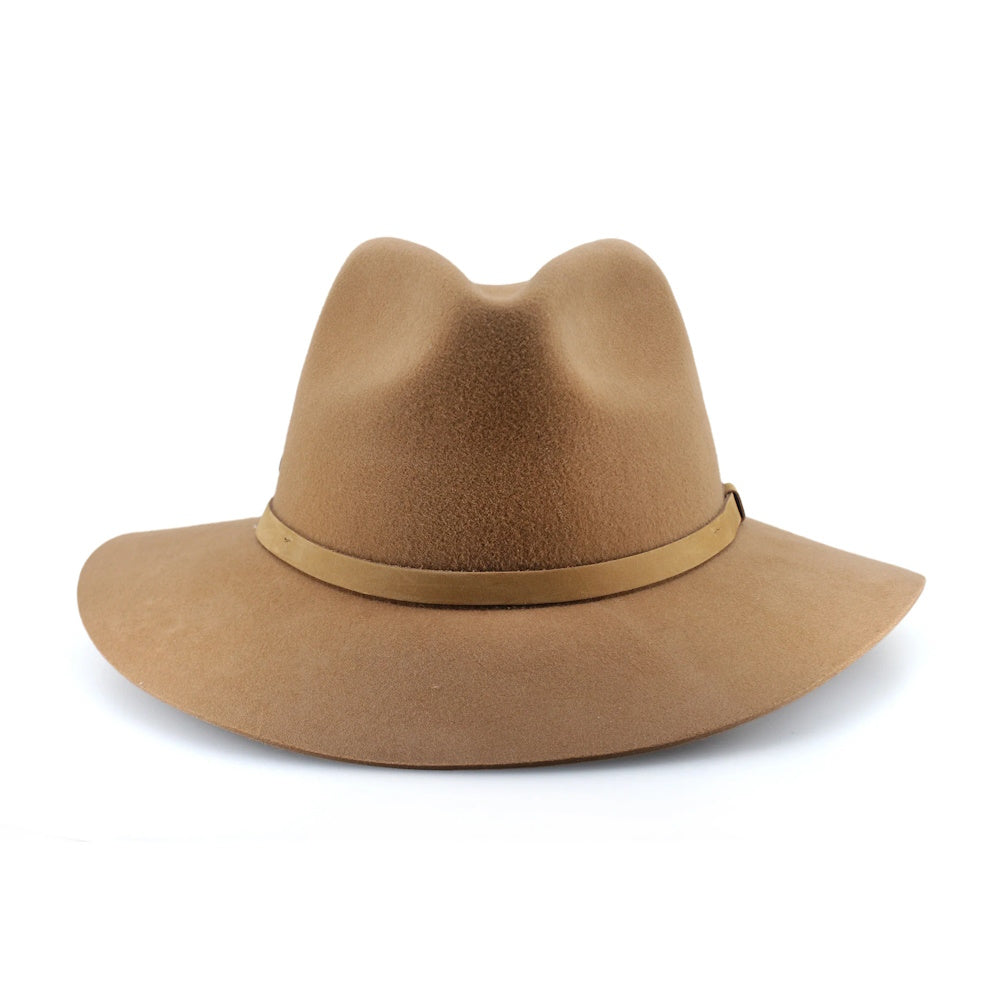 Front of Dark Camel Oogee Murray Felt Fedora