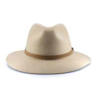 Front of Beige Oogee Murray Felt Fedora