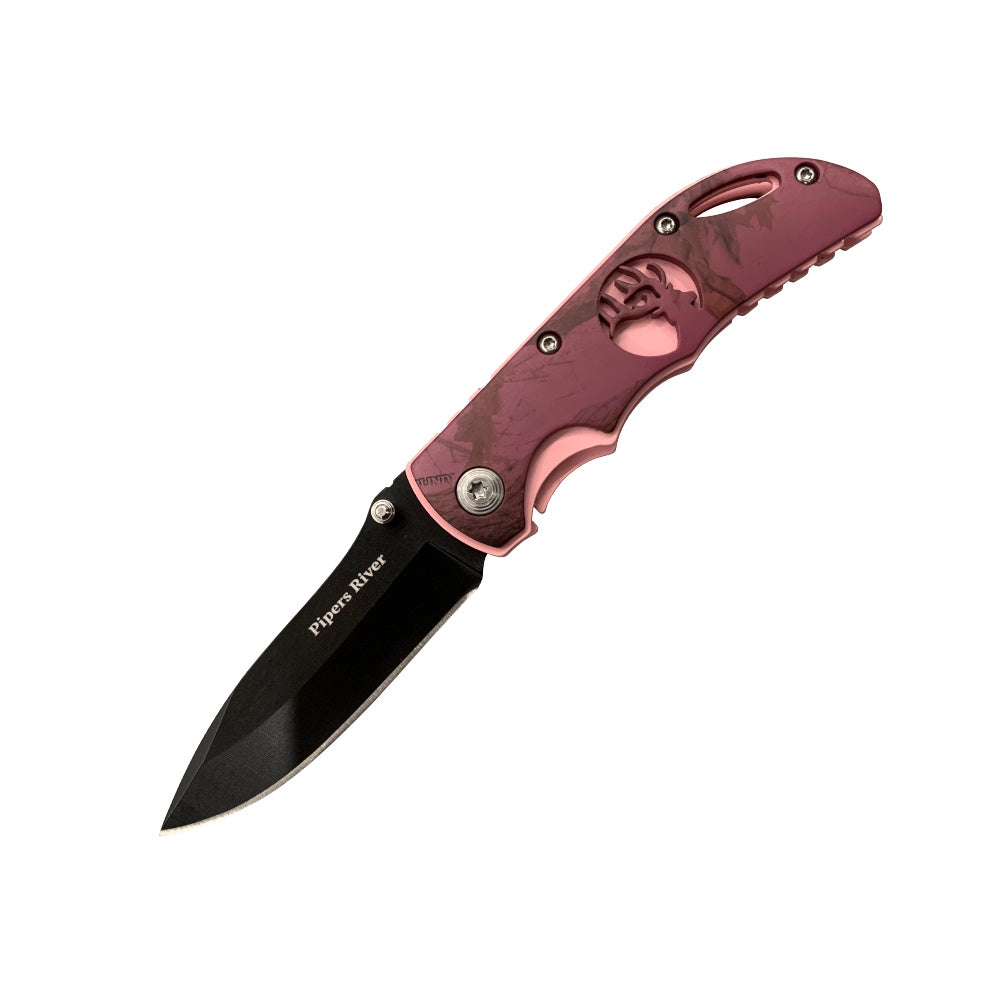 Pipers River P159 Pink/Purple Camo Folding Knife