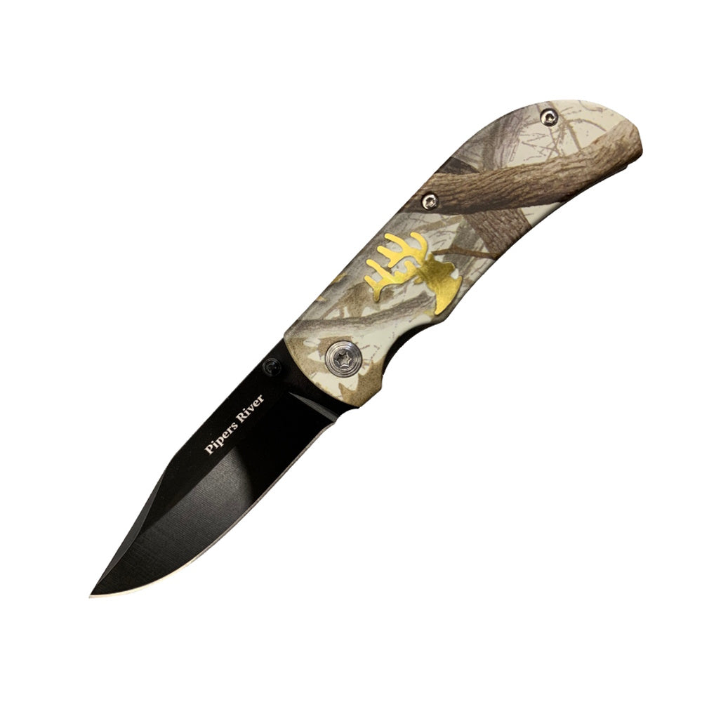 Pipers River P17 Camo Folding Knife