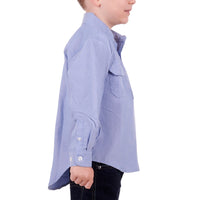 Hard Slog Kids Jackson Half Placket Long Sleeve Shirt