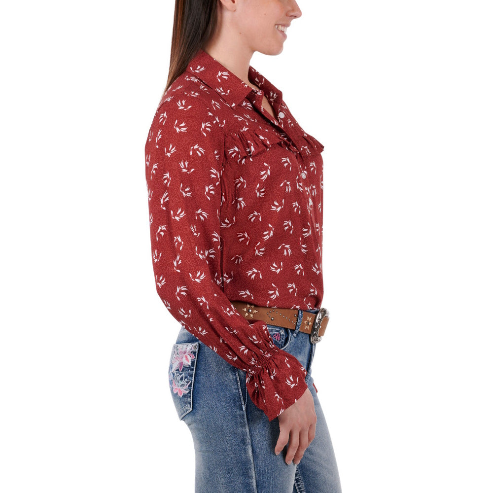 Pure Western Womens Nylah Print Long Sleeve Shirt