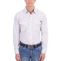 Pure Western Mens Keith Western Long Sleeve Shirt