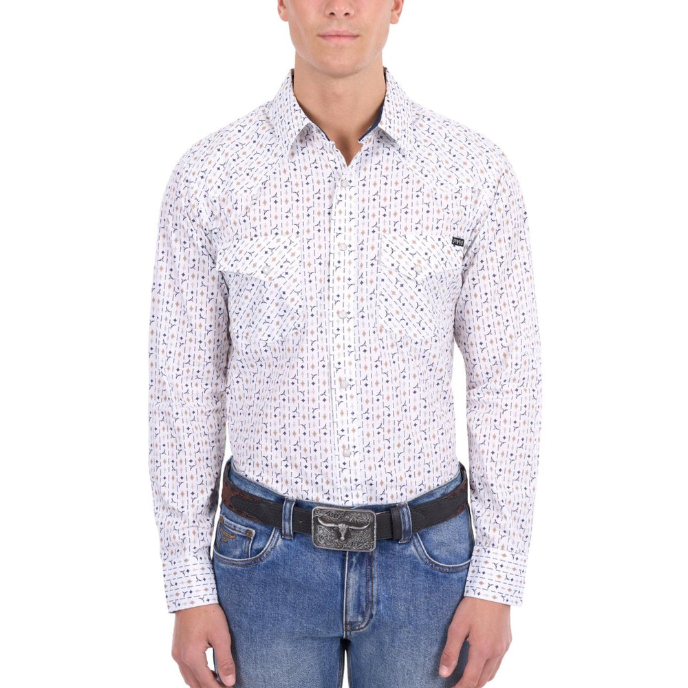 Pure Western Mens Keith Western Long Sleeve Shirt