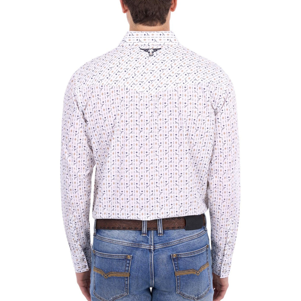 Pure Western Mens Keith Western Long Sleeve Shirt