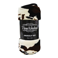 Pure Western Cow Print Snuggle Blanket