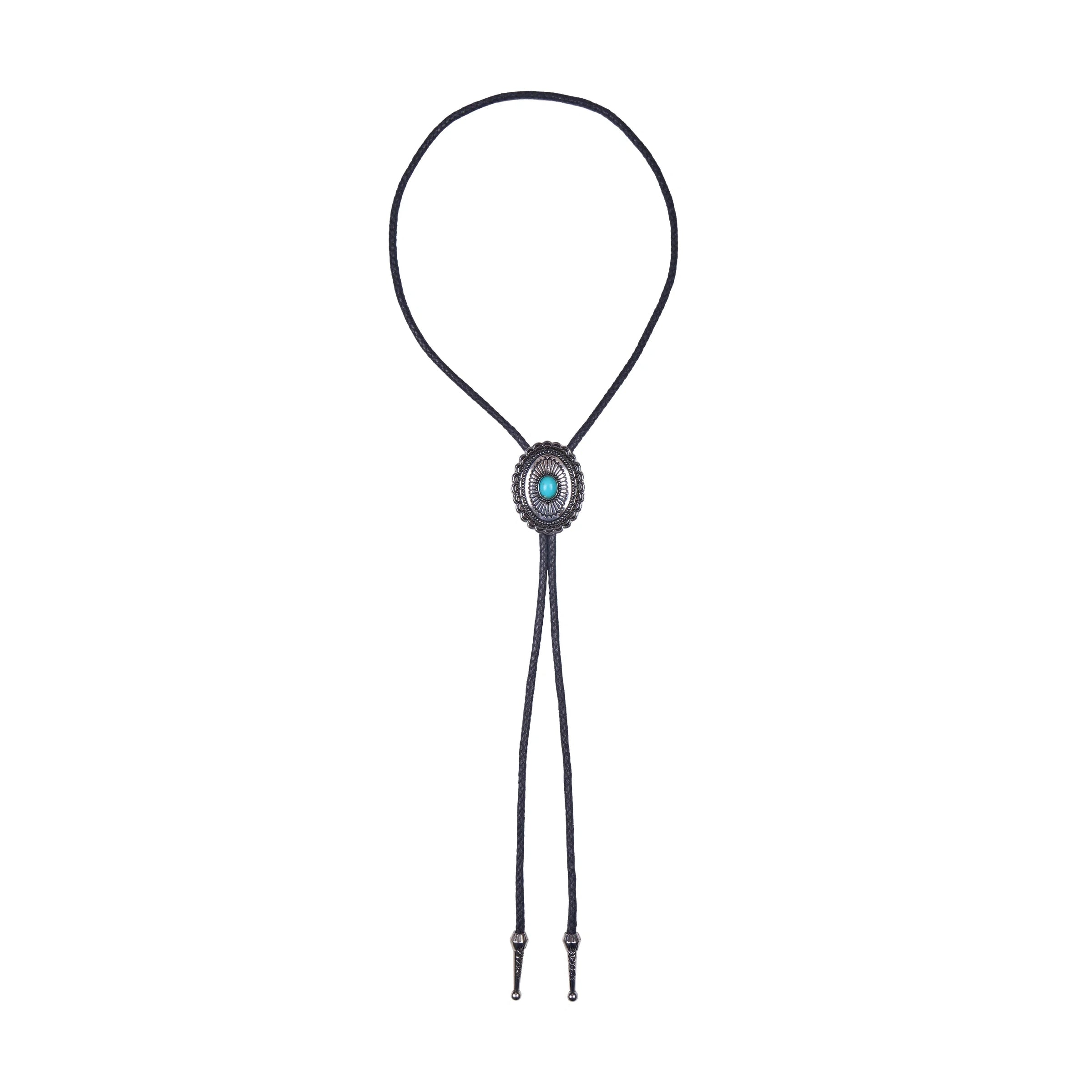 Pure Western Turquoise Stone Bolo Tie