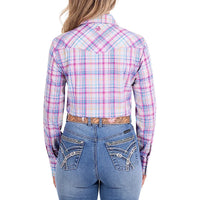 Pure Western Womens Kari Check Long Sleeve Shirt