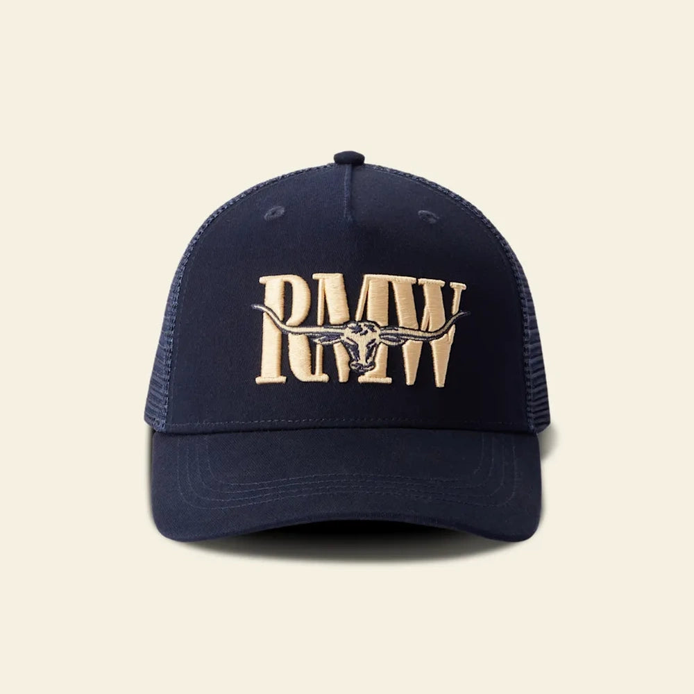R.M.Williams RMW Steers Head Trucker Cap (Navy)
